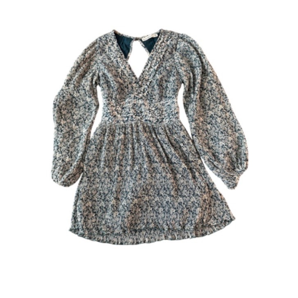 Abercrombie & Fitch Blue Floral Mini Dress